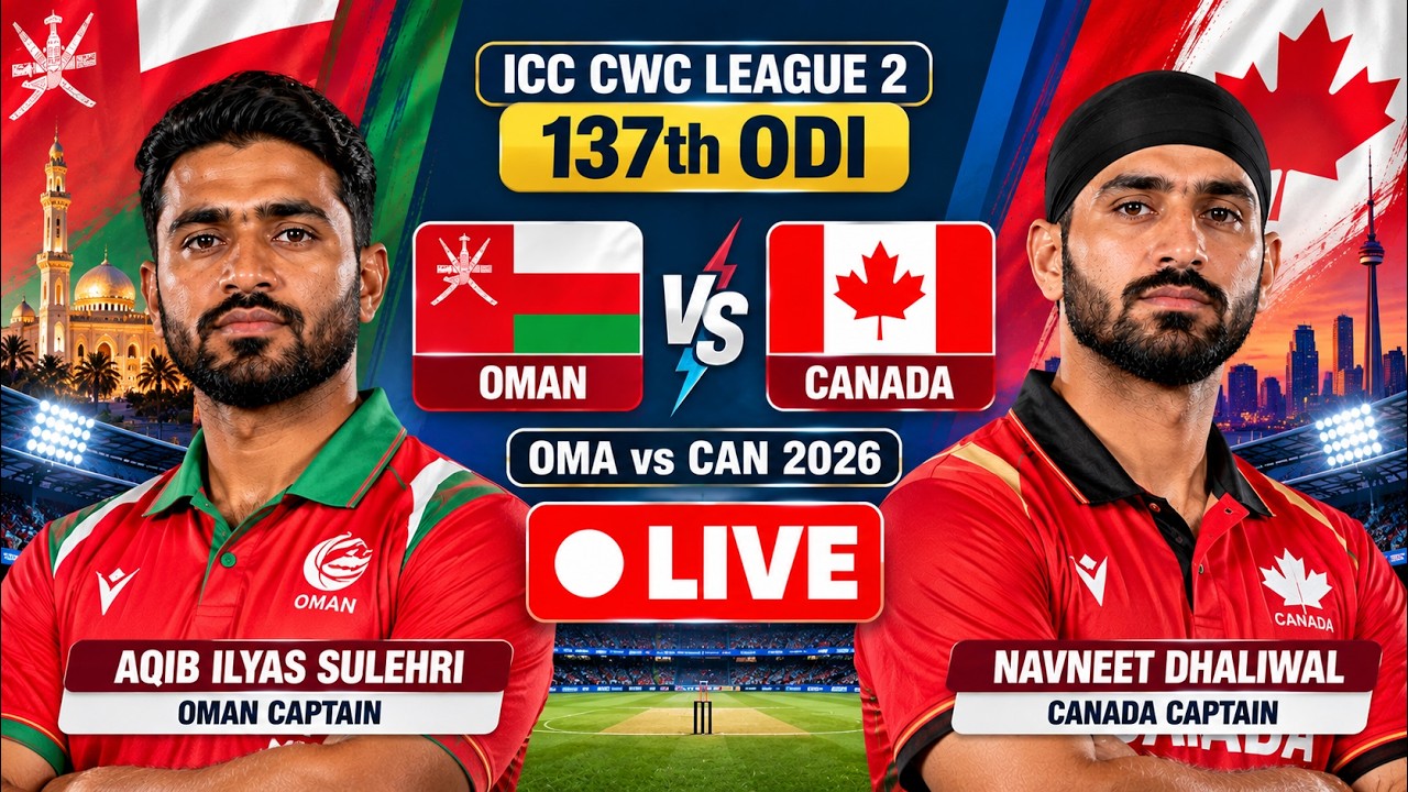🔴 CAN vs OMA 137th ODI LIVE | Canada vs Oman Live Score & Ball-by-Ball Commentary | CWC League 2