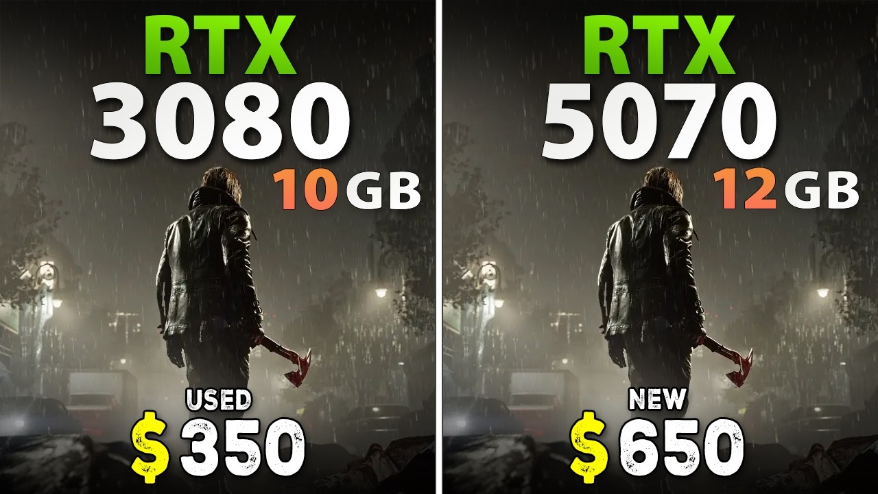 RTX 3080 vs RTX 5070 | 12 Games Benchmark &ndash; 1440p + DLSS 4