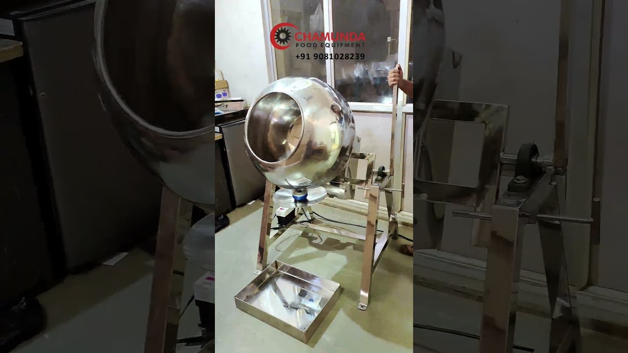 ROASTING COATING PAN WITH SPEED CONTROL