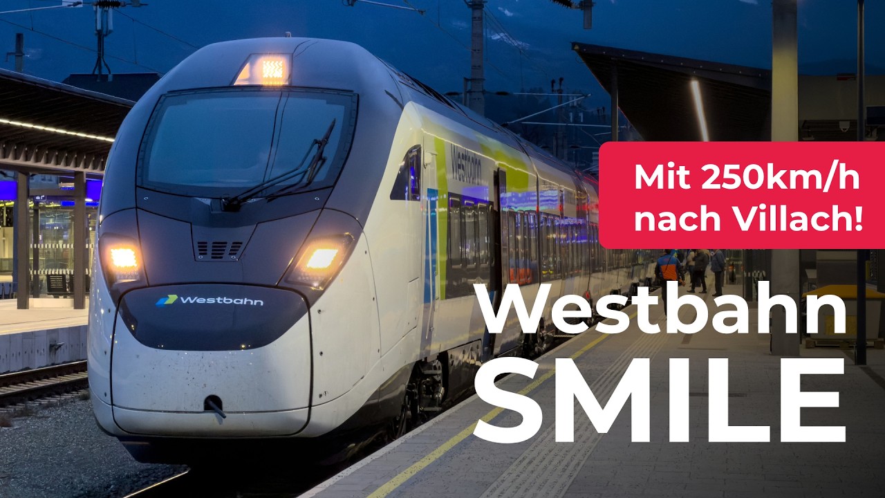 Mit 250km/h durch Österreich mit dem neuen Westbahn SMILE