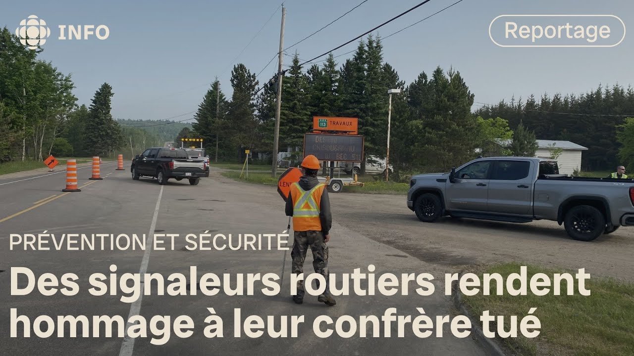 « C’est encore un de trop » : des signaleurs routiers rendent hommage à leur confrère tué
