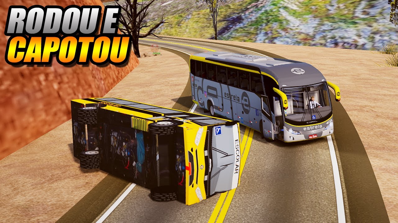 ONIBUS RODOU NA CURVA E CAPOTOU !!! PROTON BUS SIMULATOR - G27