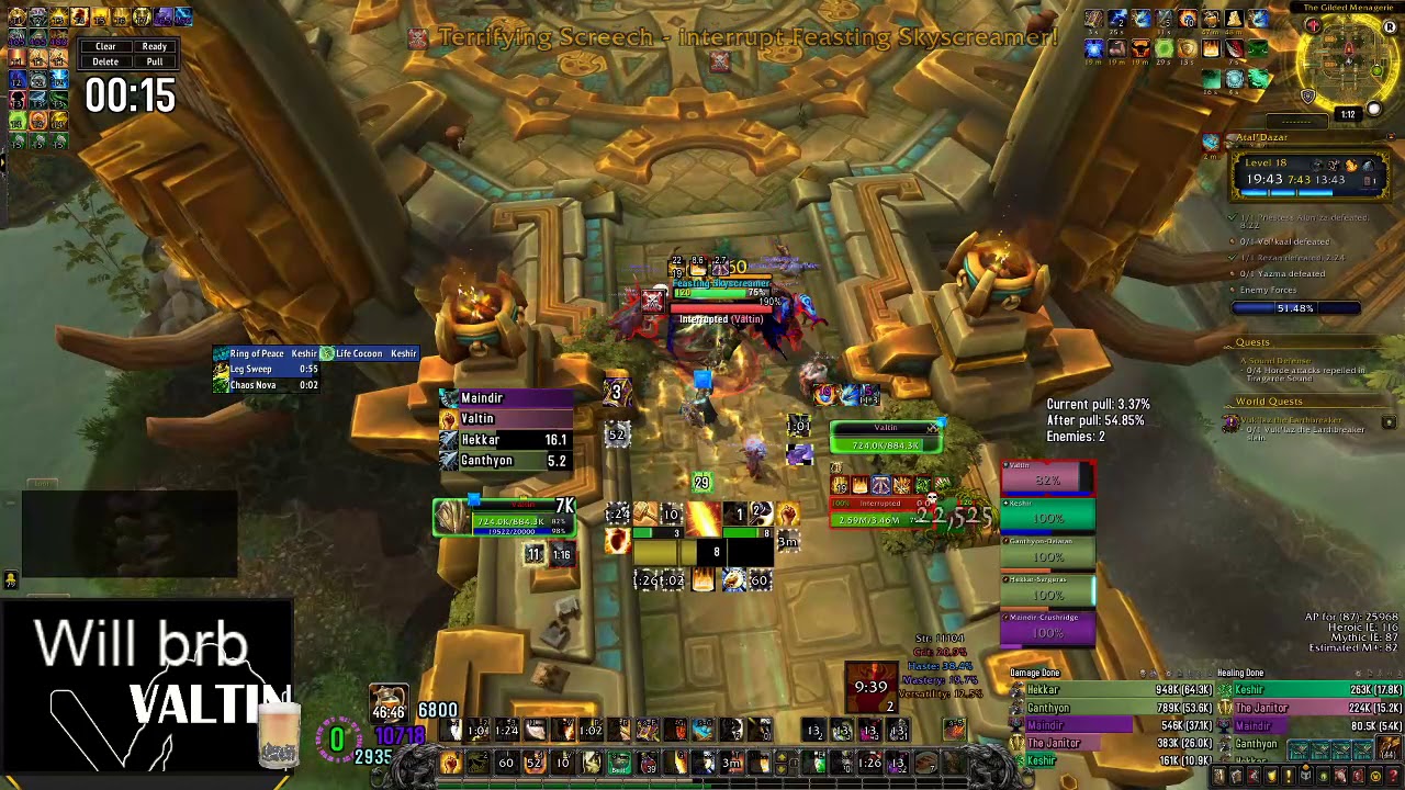 BFA- Full run - 18+ AD- Prot paladin PoV S4 W1