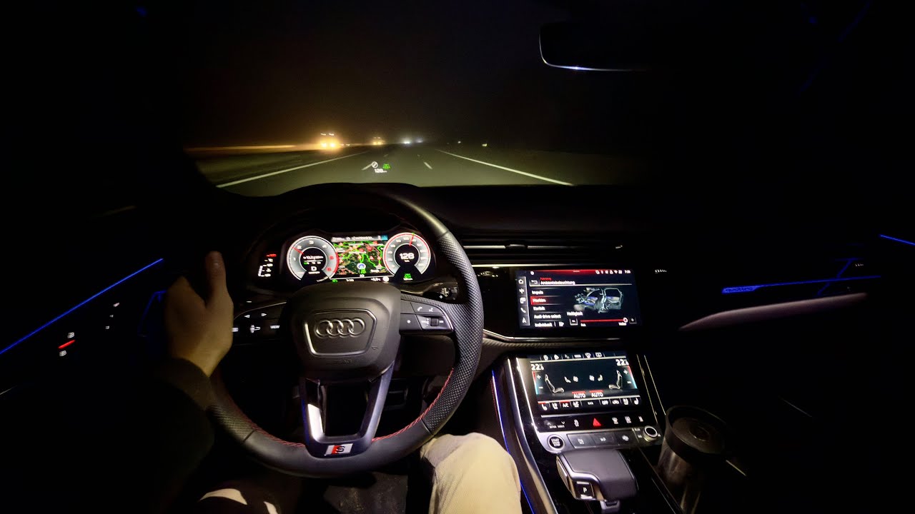 2025 Audi Q7 50 TDI – Night Drive | Acceleration & High-Speed Cruise