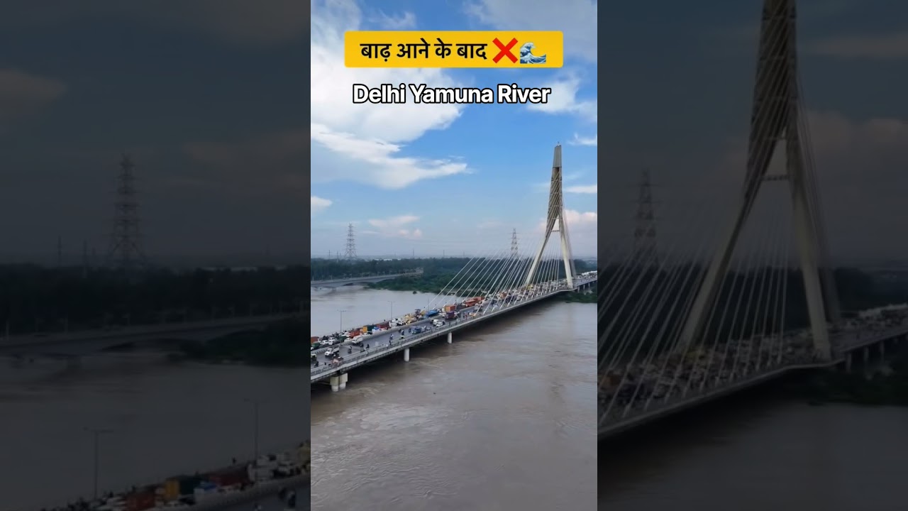 Delhi Yamuna River|Flood Time| #viral #flood #nepal #delhi #news