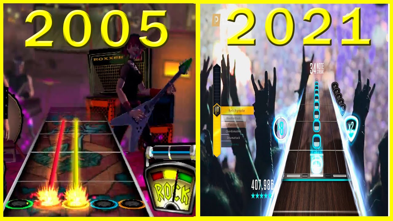 Evolution Of Guitar Hero Games