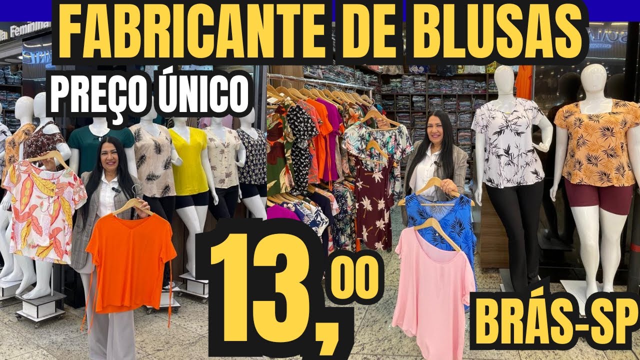 🥰BLUSINHAS PREÇO ÚNICO 13 REIAS DE FÁBRICA BRAS-SP