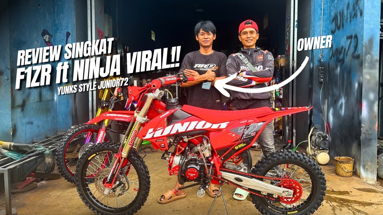 F1ZR NINJA VIRAL‼️REVIEW SINGKAT MOTOR JADI-JADIAN ALA BENGKEL YUNKS STYLE JUNIOR 72