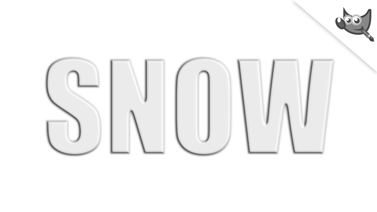 How to create Embossed Text Effect in GIMP
