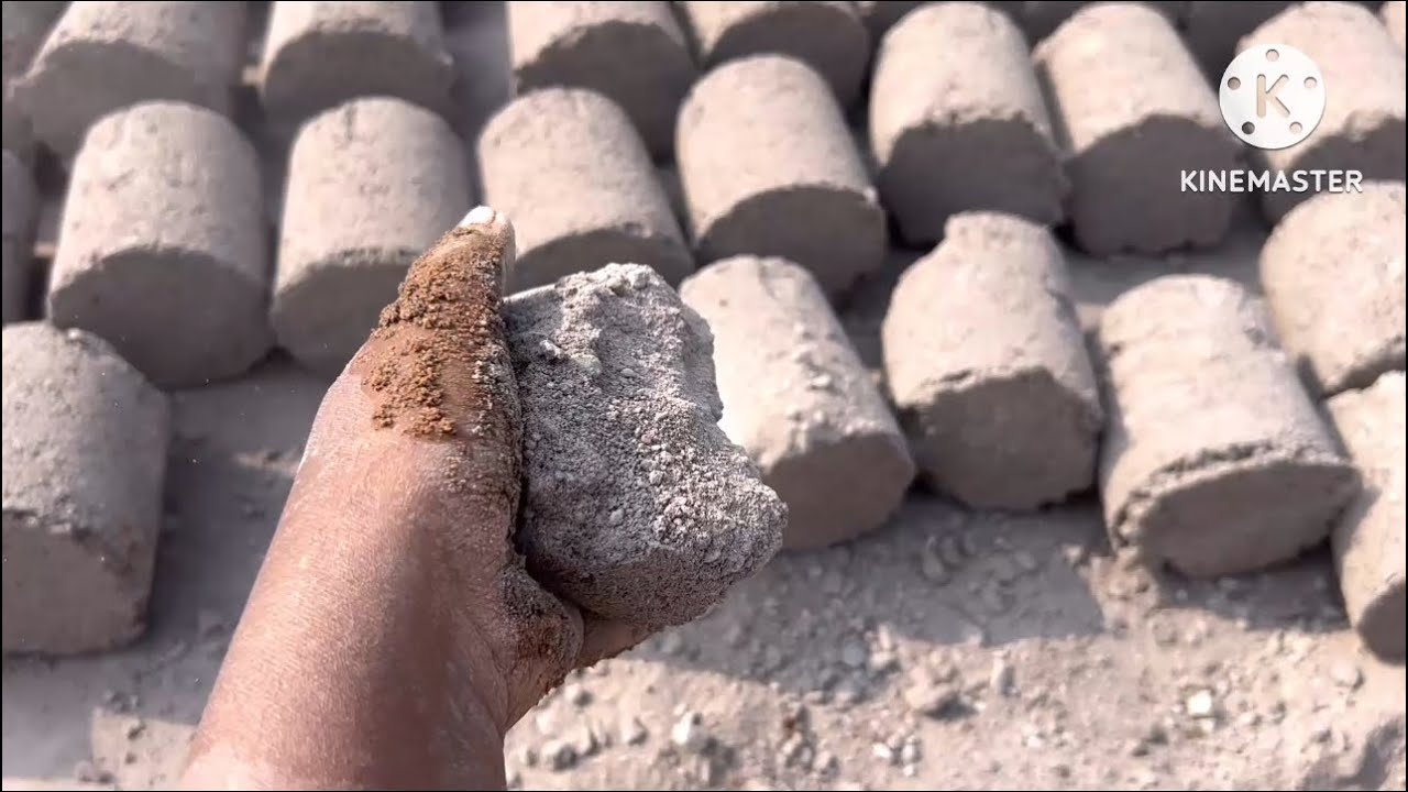 Asmr big stone sand cement texture dry floor water pool crumbling 