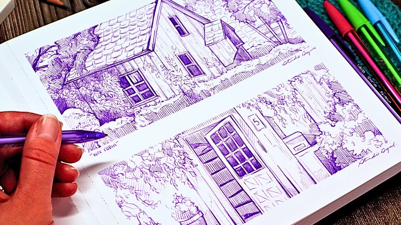 Satisfying ASMR Pen Drawing ✍️ | No Talking, Just Raw Scratching Sounds 🎧