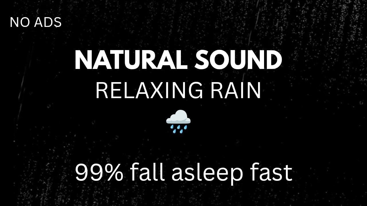 Rain Sounds for Sleeping Dark Screen I SLEEP & RELAXATION I Black Screen