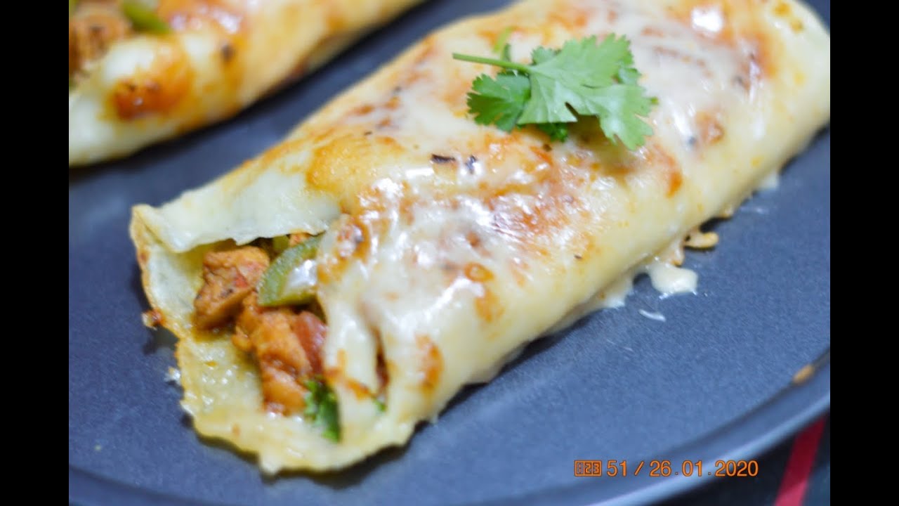 Chicken Pizza Stuffed Pancakes| by Mommy's Kitchen