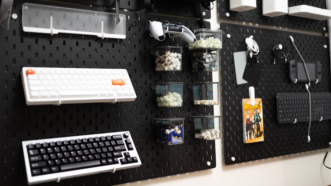 Desk Setup Organization: The IKEA Skadis Pegboard