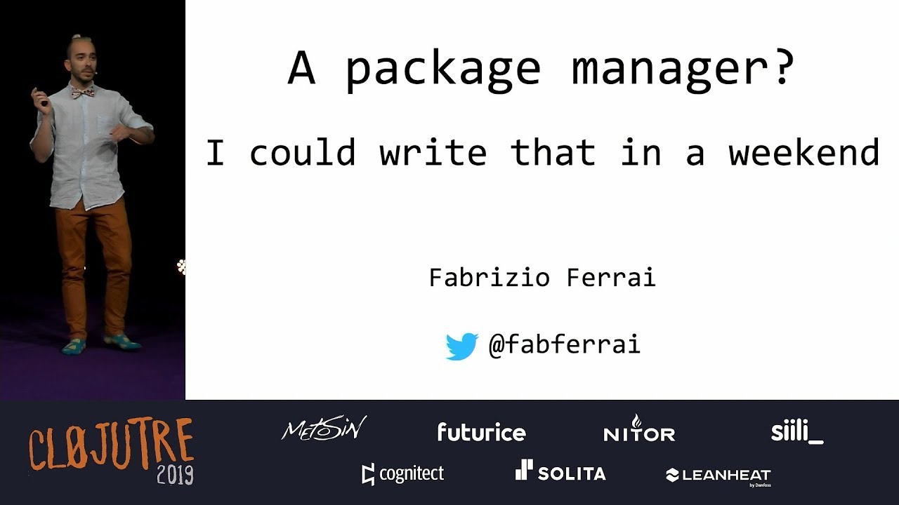 A package manager? I could write that in a weekend &ndash; Fabrizio Ferrai