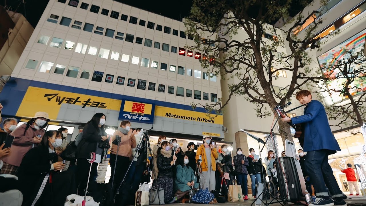 続々と人が集まっていく...【路上ライブ】-2年ぶりの本厚木駅での路上ライブ。やっぱり最高の場所でした -