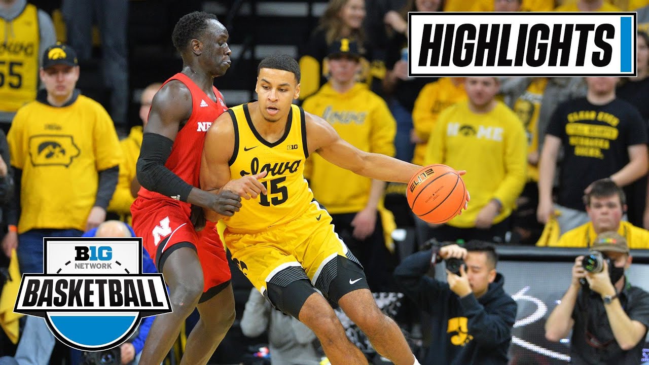 Nebraska at Iowa | Big Ten Men's Basketball | Highlights | Feb. 13, 2022