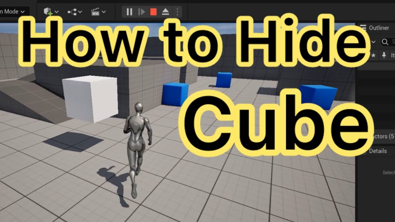 How to Hide a Cube When the Player Enters a Trigger Volume - Unreal Engine Blueprints UE5