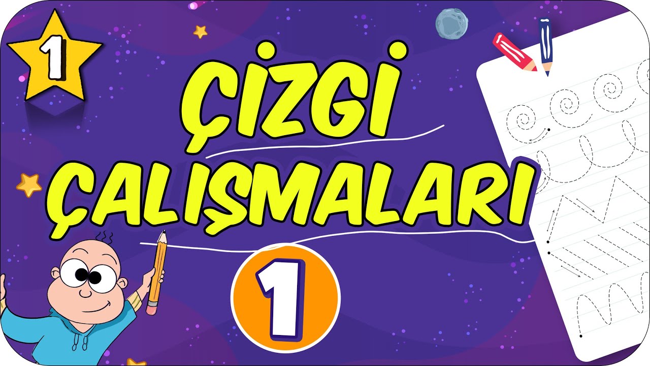 Çizgi Çalışmaları - 1 ☺️ 1. Sınıfa Hazırlık 🌸
