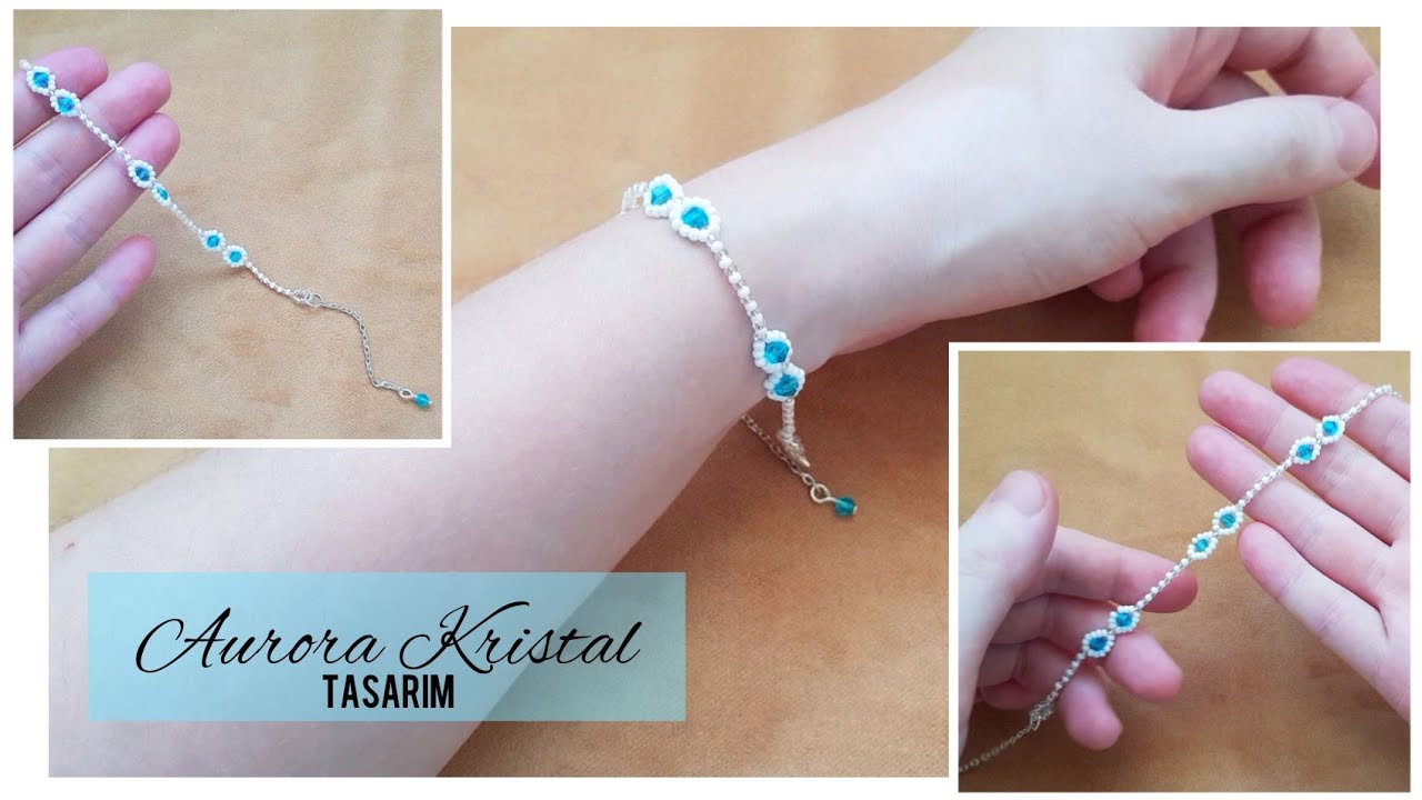 Sonsuzluk ve Su Yolu Kristal Bileklik Yapımı, Takı tasarım | Infinity and waterway elegant bracelet