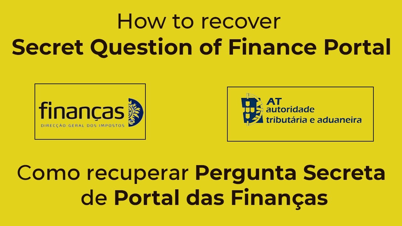 How to Recover Secret Question of Finance Portal [ Explained in English | HD ]