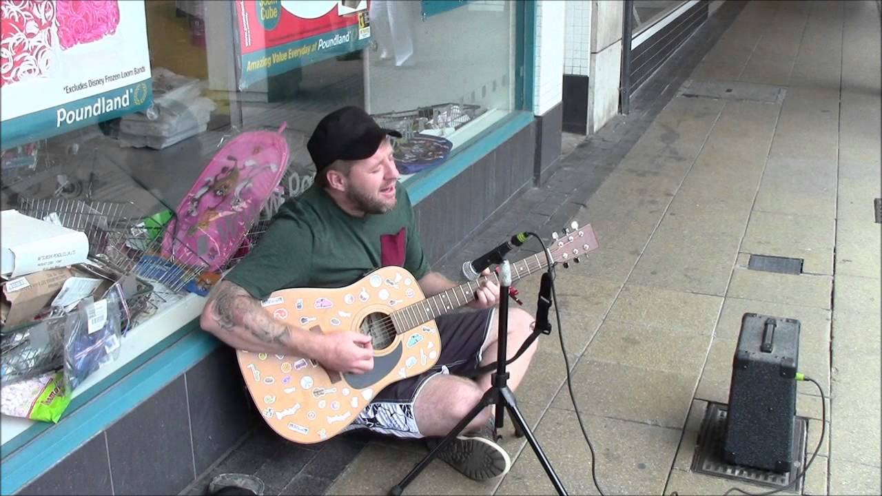 Busker Dave , Crawley 2014