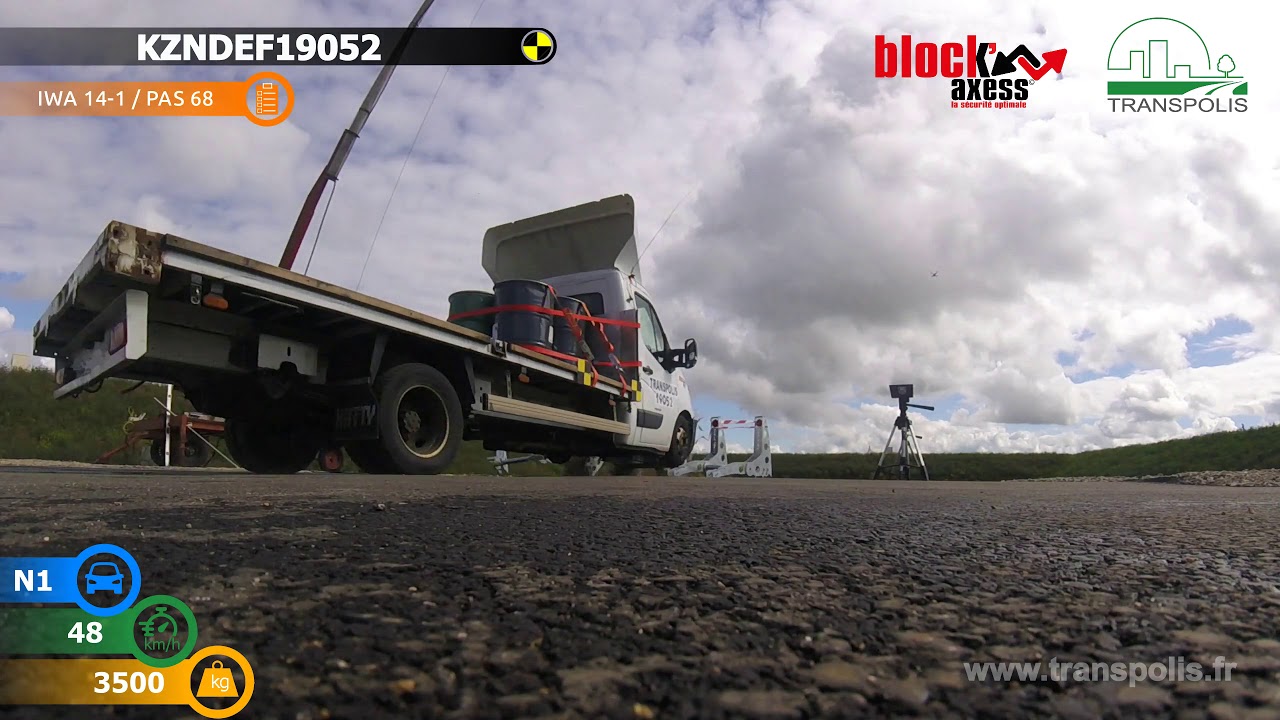Block'Axess - Crash test camion 3,5 tonnes - BLAX V2 - Transpolis