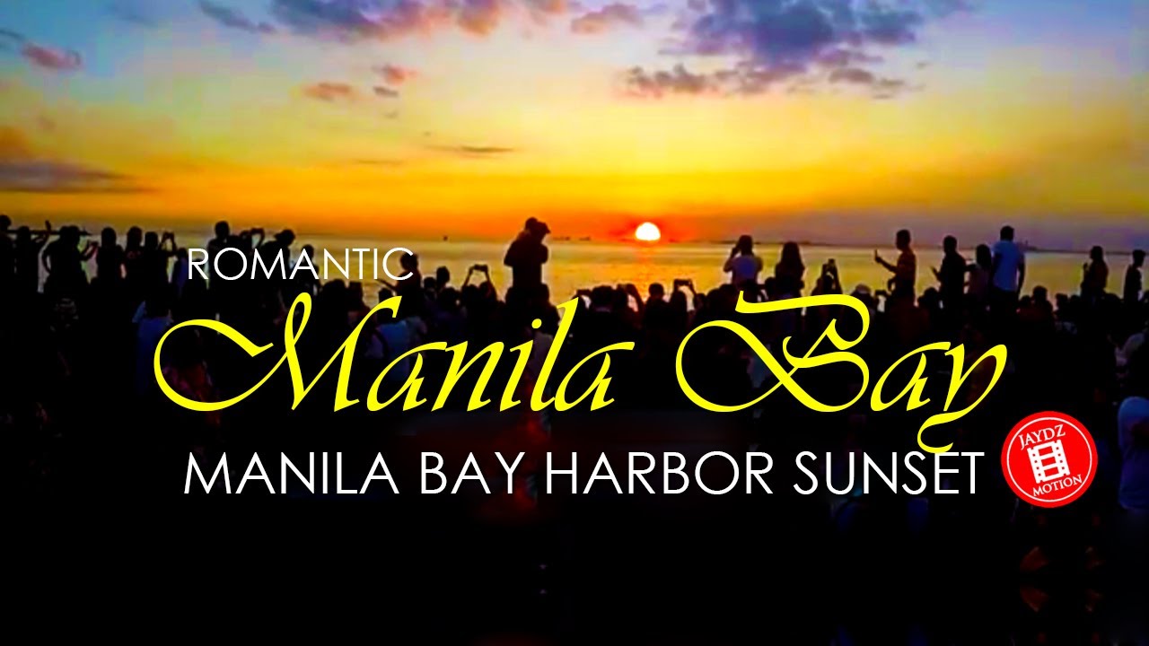 The Most Beautiful Romantic Sunset at Manila Bay Harbor