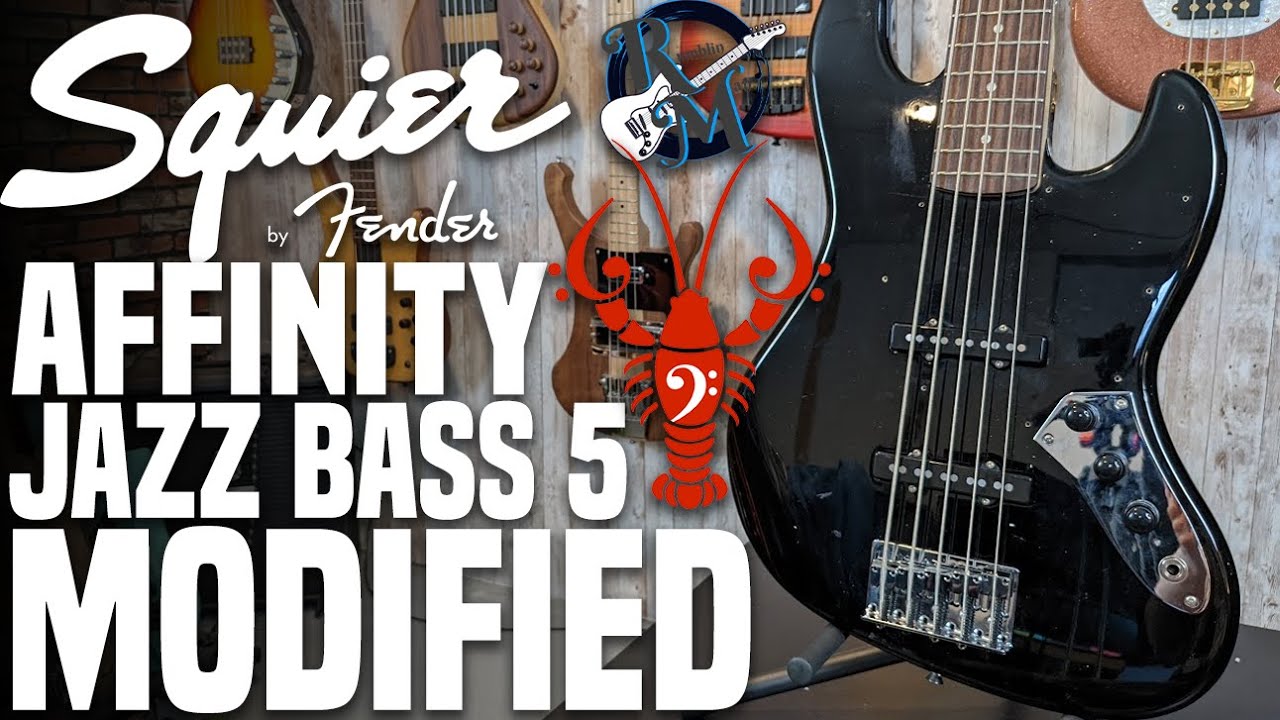 Squier Affinity Jazz 5 Modified - Spicing Up Rumblin Man's Squier Jazz - LowEndLobster Builds
