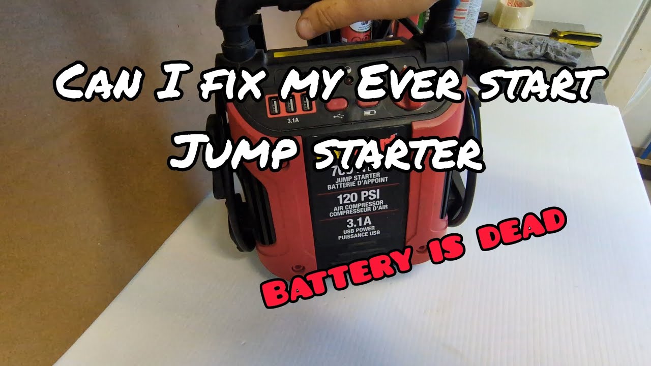 EverStart 700 amp jump starter with dead battery Can I fix this