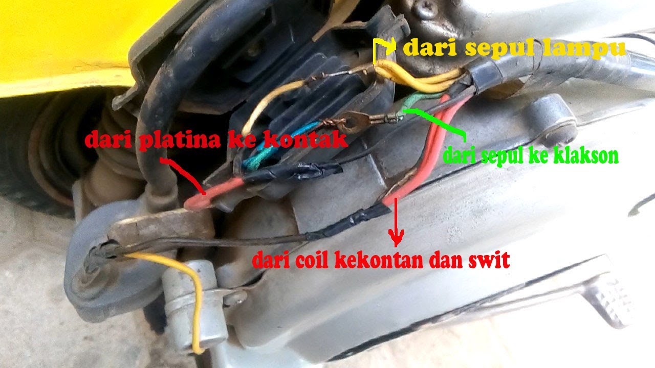 Tutorial atau Cara Merakit Kelistrikan dari Sepul Vespa