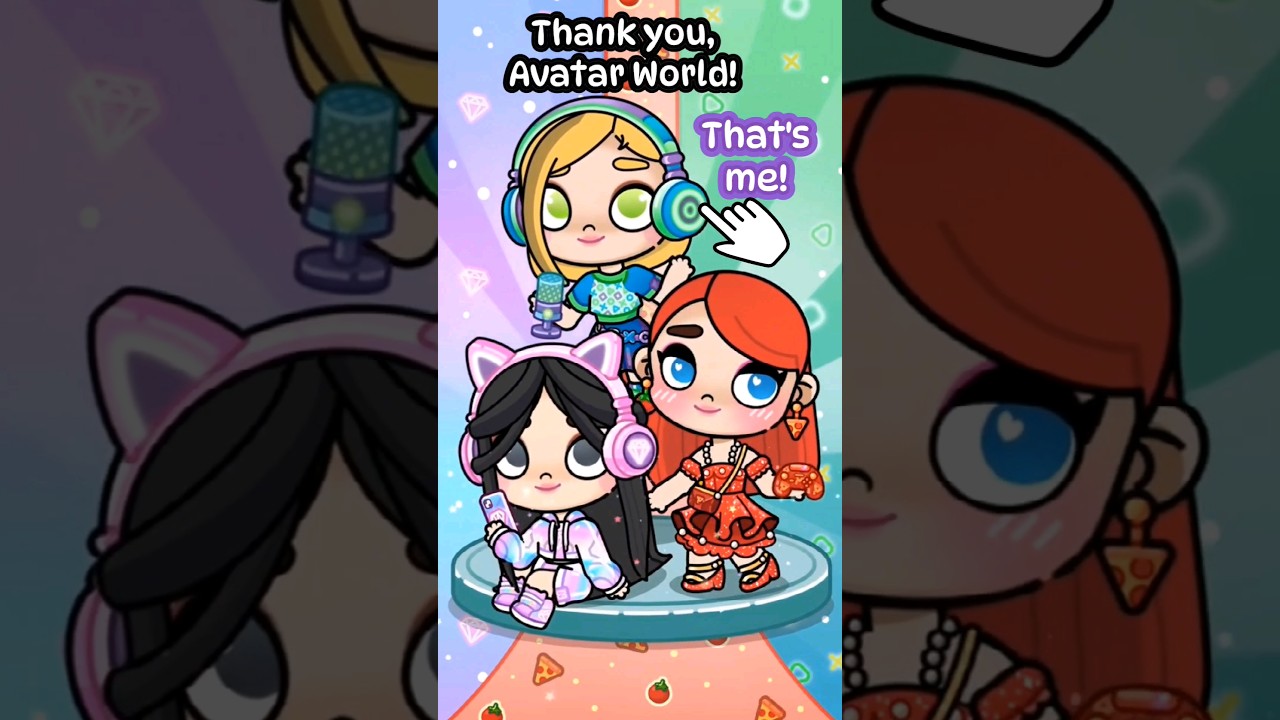 It's ME!  💜💚💙 Avatar World's Tiktok Video + Promo codes!  #everyonestoyclub#avatarworld