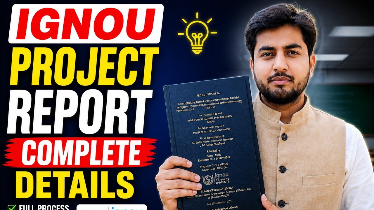 IGNOU project report complete ✅ file || final report|| synopsis #ignouproject #maeducation 