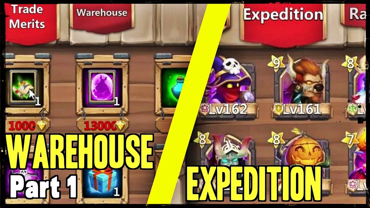 Castle Clash Update: Expedition + Warehouse #1
