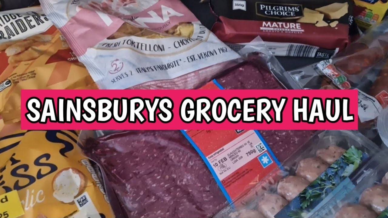 SAINSBURYS GROCERY HAUL WITH PRICES | NECTAR PRICES | MEAL PLAN | life of the baldwins