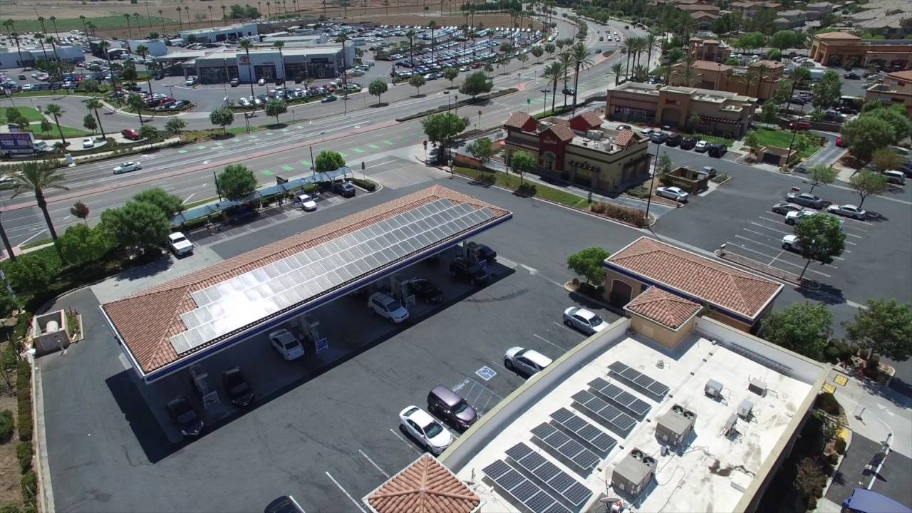 ARCO Gas Station Solar Panels Installation | Aikyum Solar
