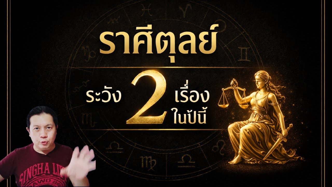 “ปีนี้ราศีตุลย์ : ต้องระวัง 2 เรื่องนี้ให้มากที่สุด” by ณัฐ นรรัตน์