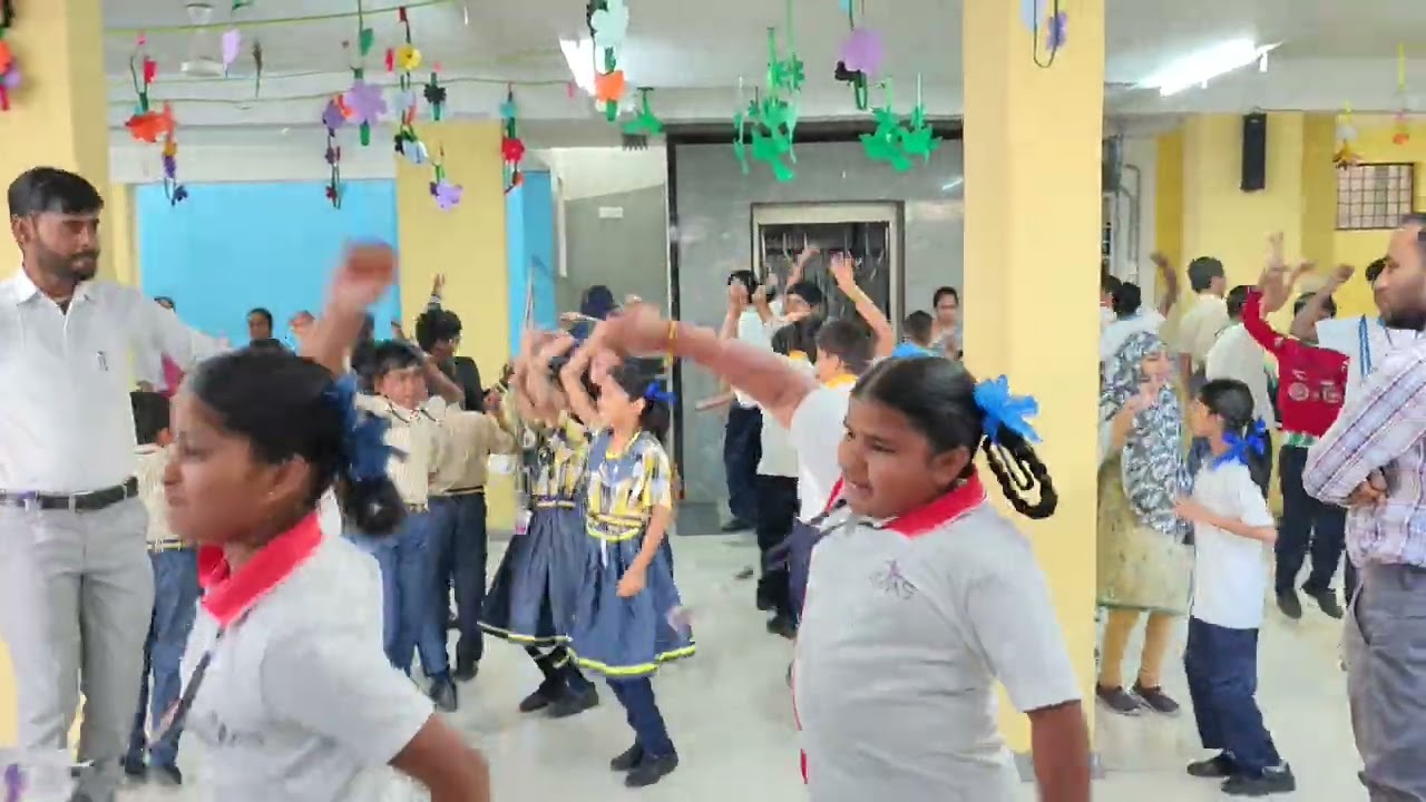 Morning kick start with students #gowthammodelschool  #gudimalkapur