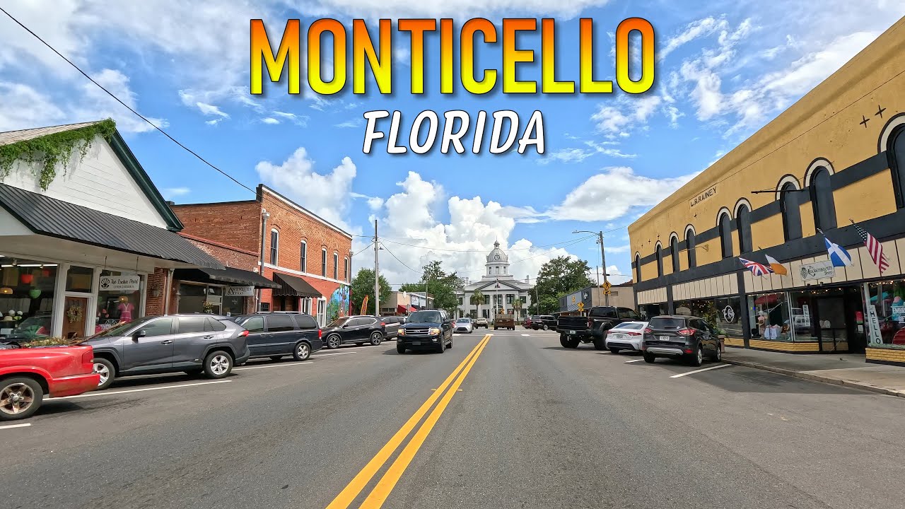 Monticello Florida Driving Through