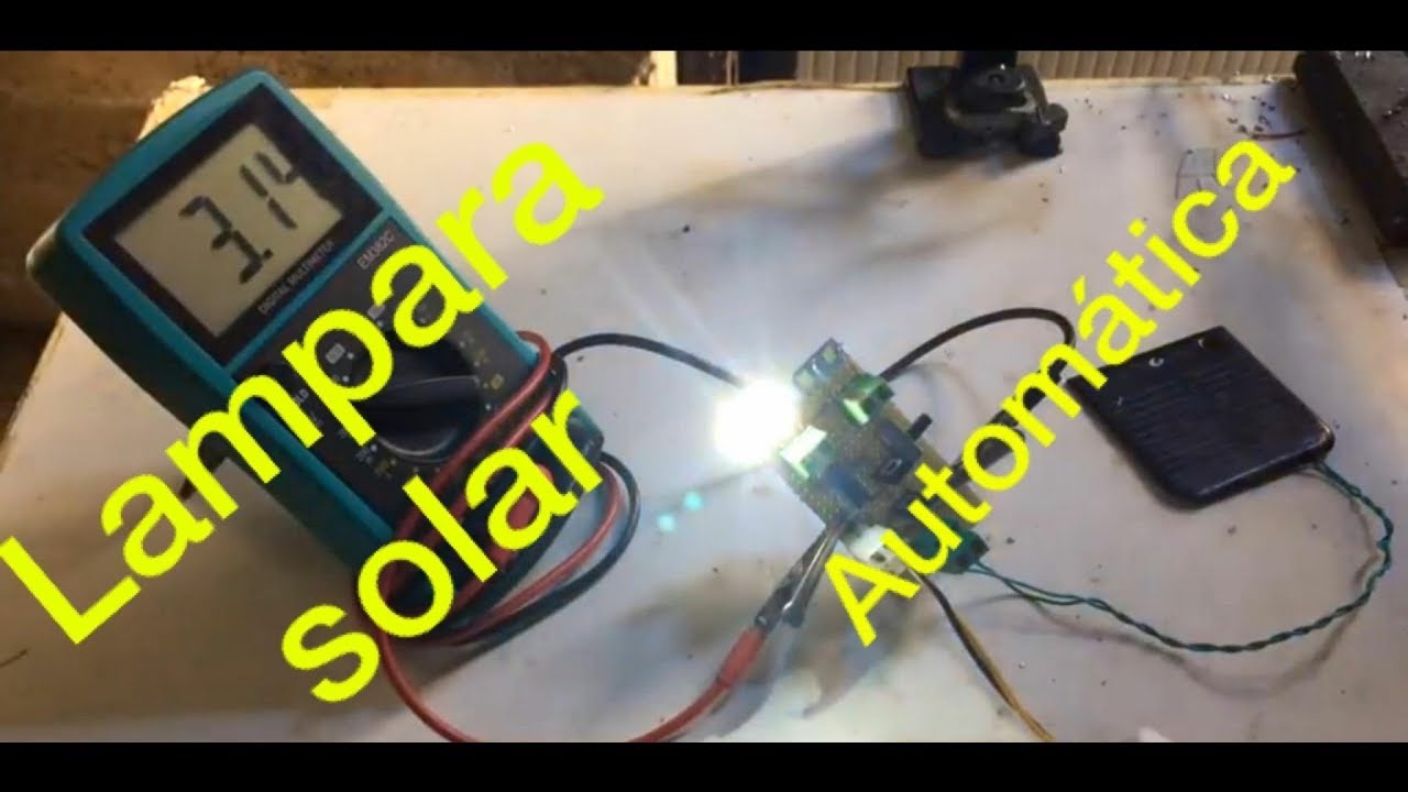 Lampara solar recargable automática y manual #2