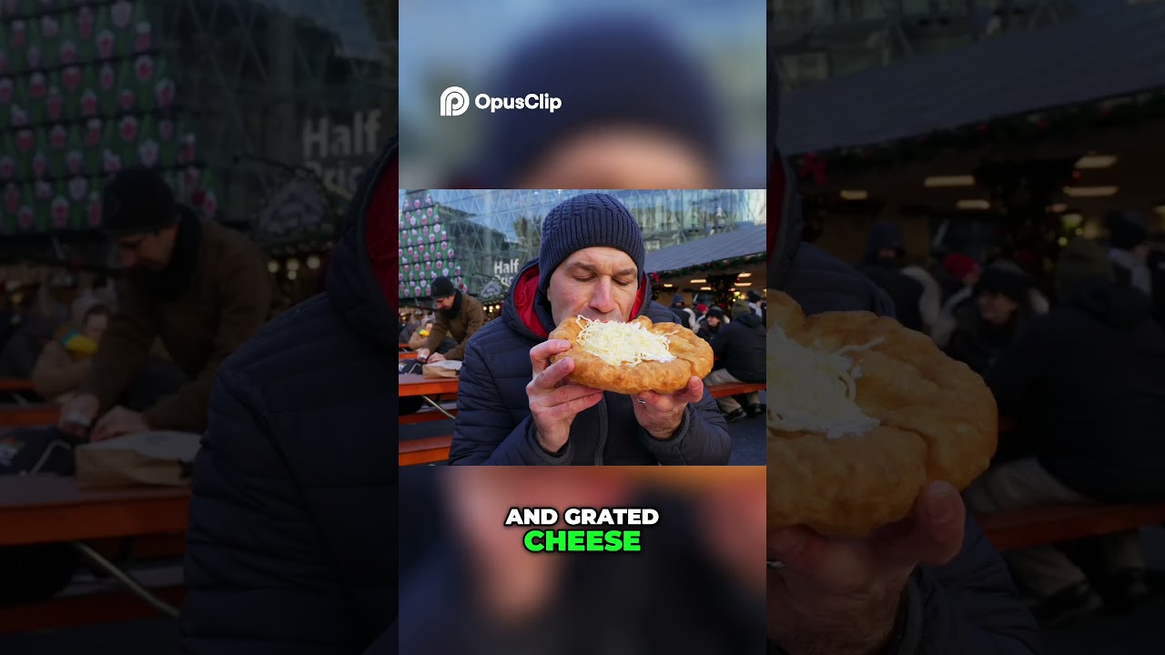 Budapest Christmas Treats: Goulash, Lángos & Chimney Cake! #budapest #christmasmarkets #food