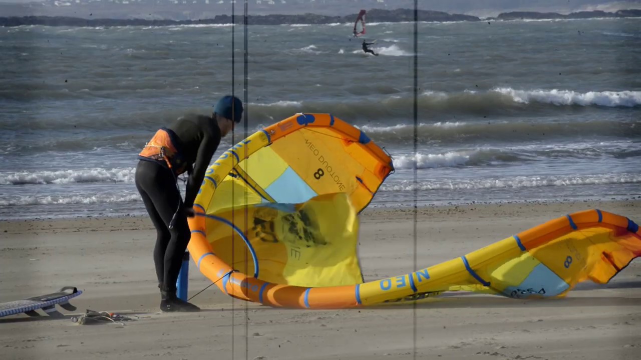 2019 Strapless wave and freestyle kitesurfing sessions at Rhosneigr, N.Wales.