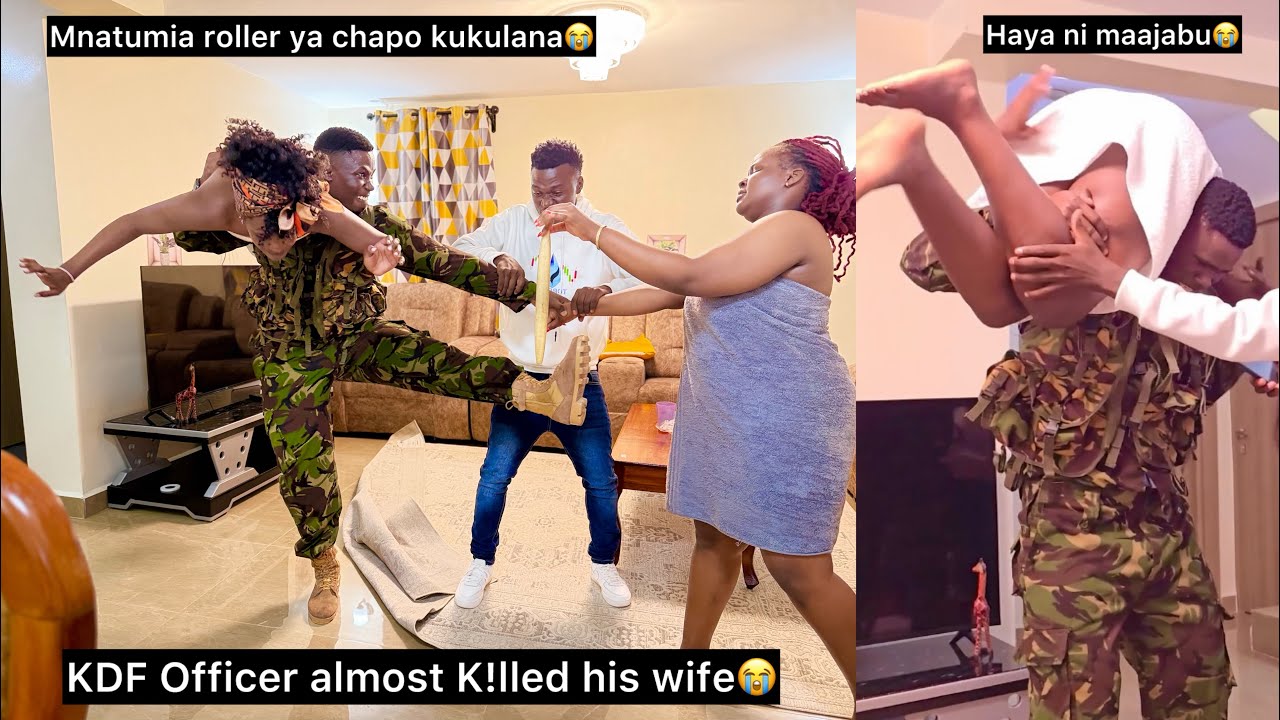 From mission he found his wife using a chapati rollėr to sătisy herself😭see what the KDF officer did
