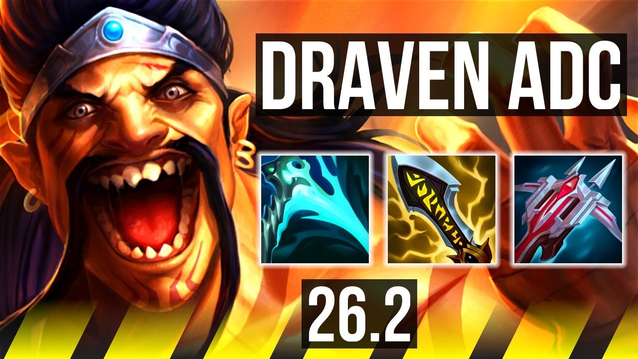 DRAVEN & Nautilus vs JHIN & Seraphine (ADC) | 94K damage, 8k gold comeback | EUW Challenger | 26.2