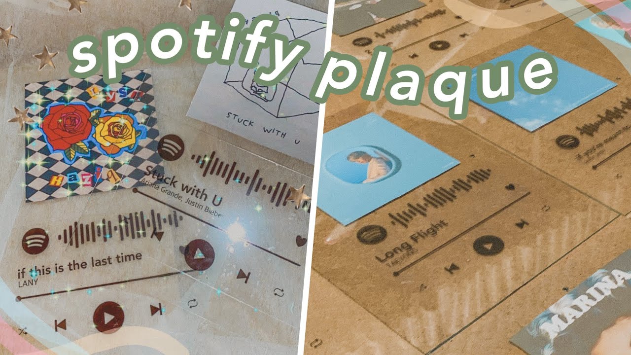 diy spotify plaque/glass art 🎶