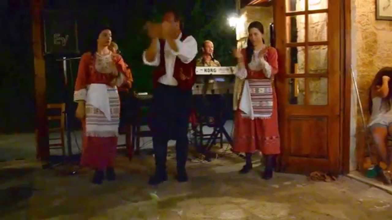 Cypriot Dancers at Yiannis Taverna in Kathikas