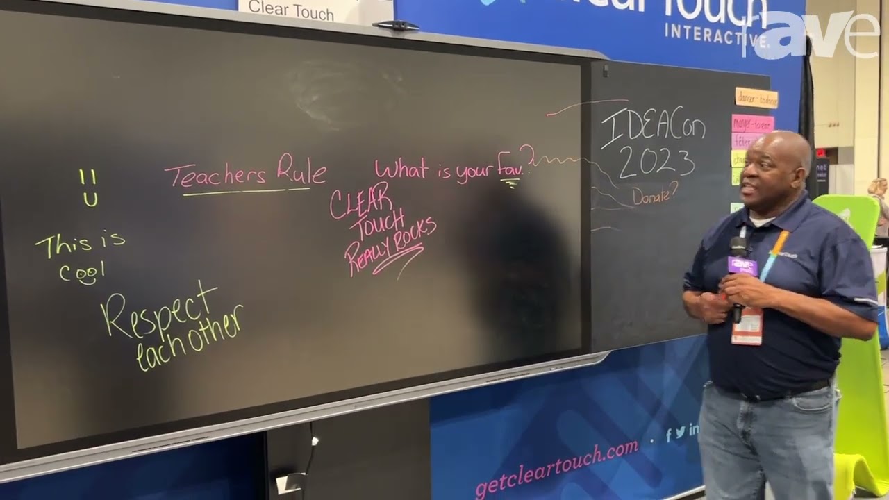 ISE 2023: Clear Touch Intros 8086MAX Cross-Platform Interactive Display With Dry Erase Wings