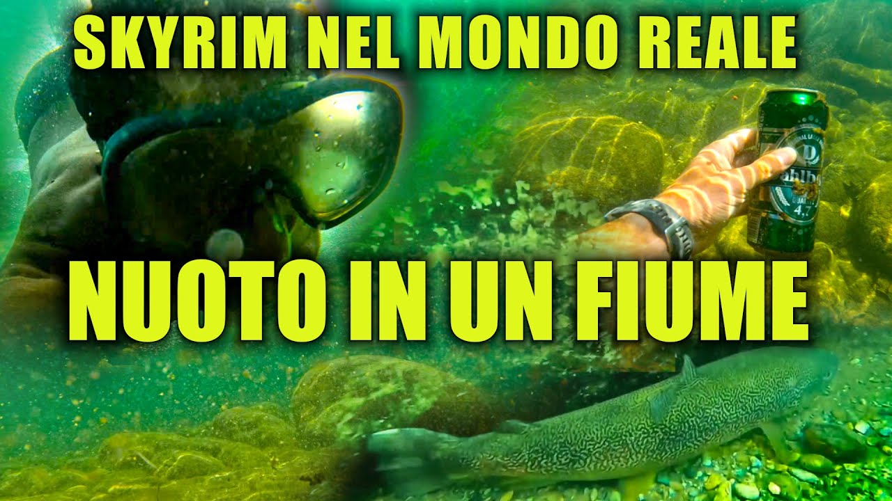 SKYRIM NEL MONDO REALE: NUOTO IN UN FIUME CRISTALLINO! LUOGO DA CAPOGIRO NEL CUORE DEL PIEMONTE!
