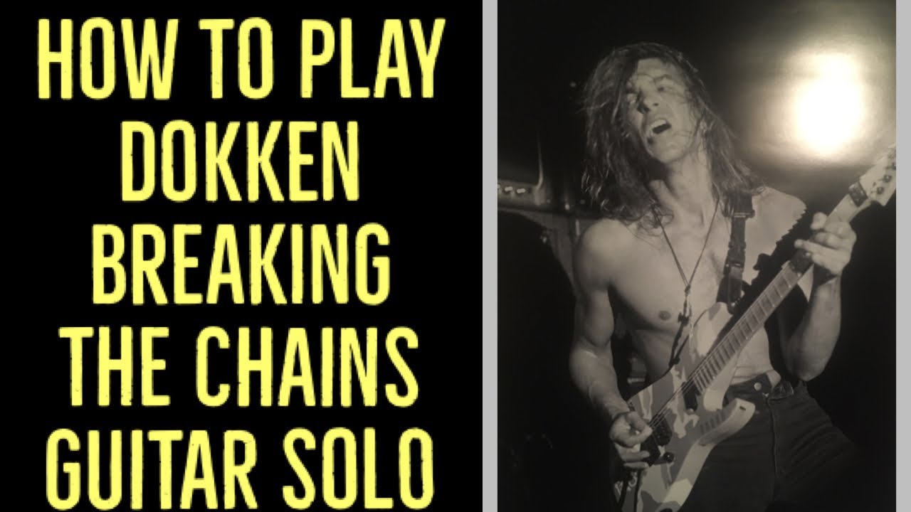 How to play [Dokken] Breaking the Chains Guitar Solo in 4 Minutes!