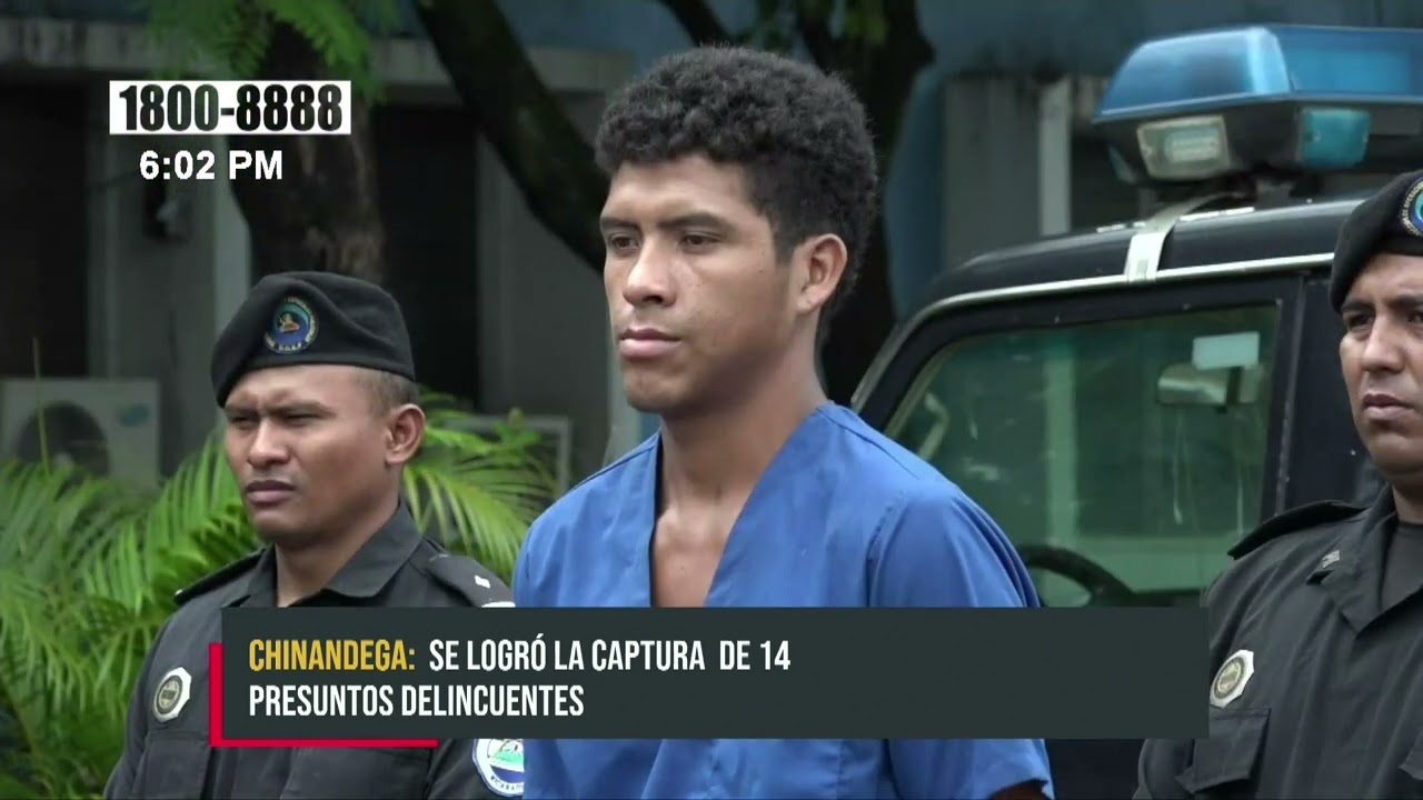 Policía pone tras las rejas a sujetos en Chinandega - Nicaragua